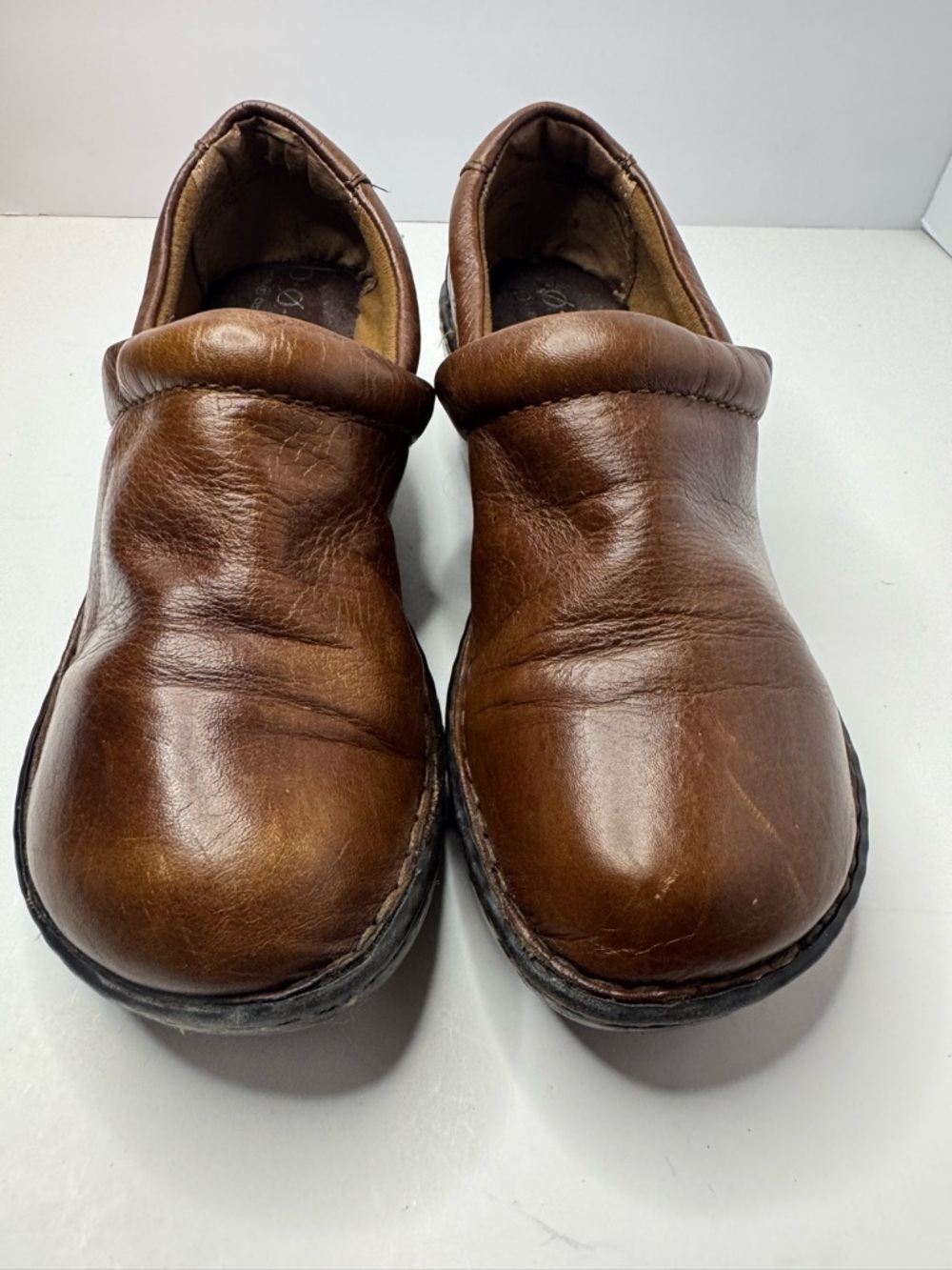B.O.C Brown Leather Clogs Women's Size 6